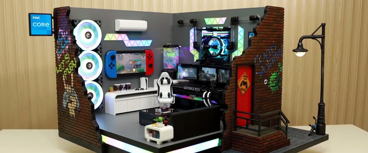 PC внутри PC: посмотрите на корпус компьютера, сделанный в виде дома геймера