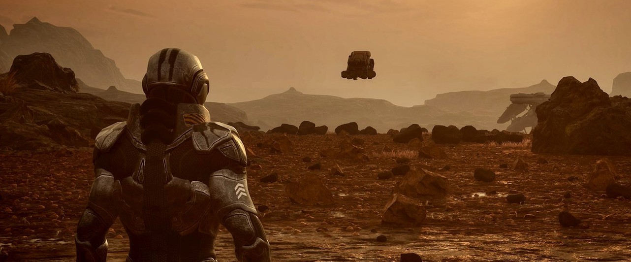 Художник собрал на Unreal Engine 5 локацию в стиле Starfield или Mass Effect