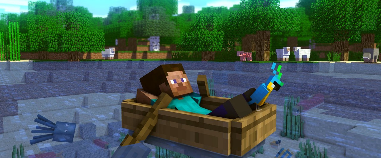 Первый трейлер Minecraft воссоздали в современной игре: видео