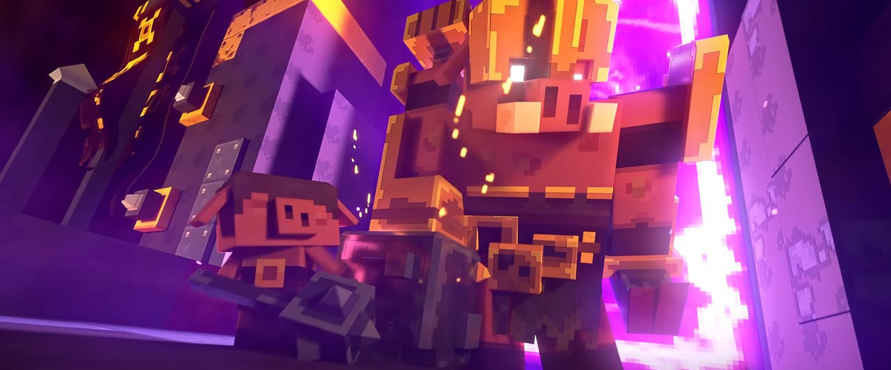 Геймплейный трейлер Minecraft Legends: армия животных против пиглинов