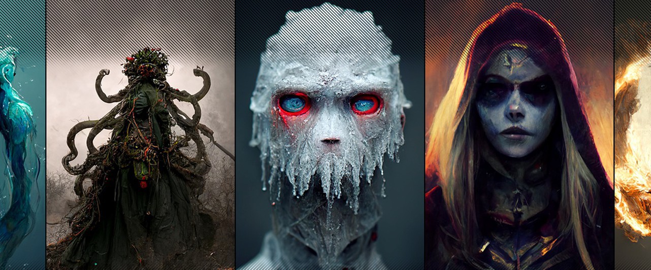 Нейросеть рисует более реалистичных и мрачных героев Dota 2: фото