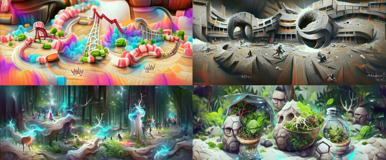 На Unreal Engine 5 сделали выставку работ ИИ, по которой можно прогуляться
