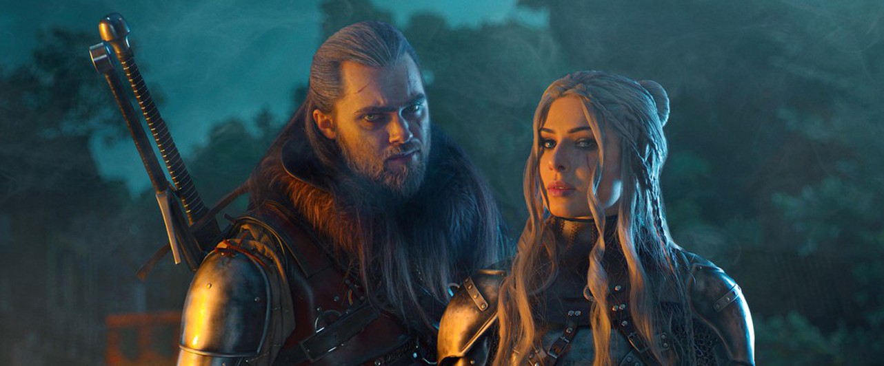 Геральт и Цири на задании: косплей персонажей The Witcher 3 в настоящей броне